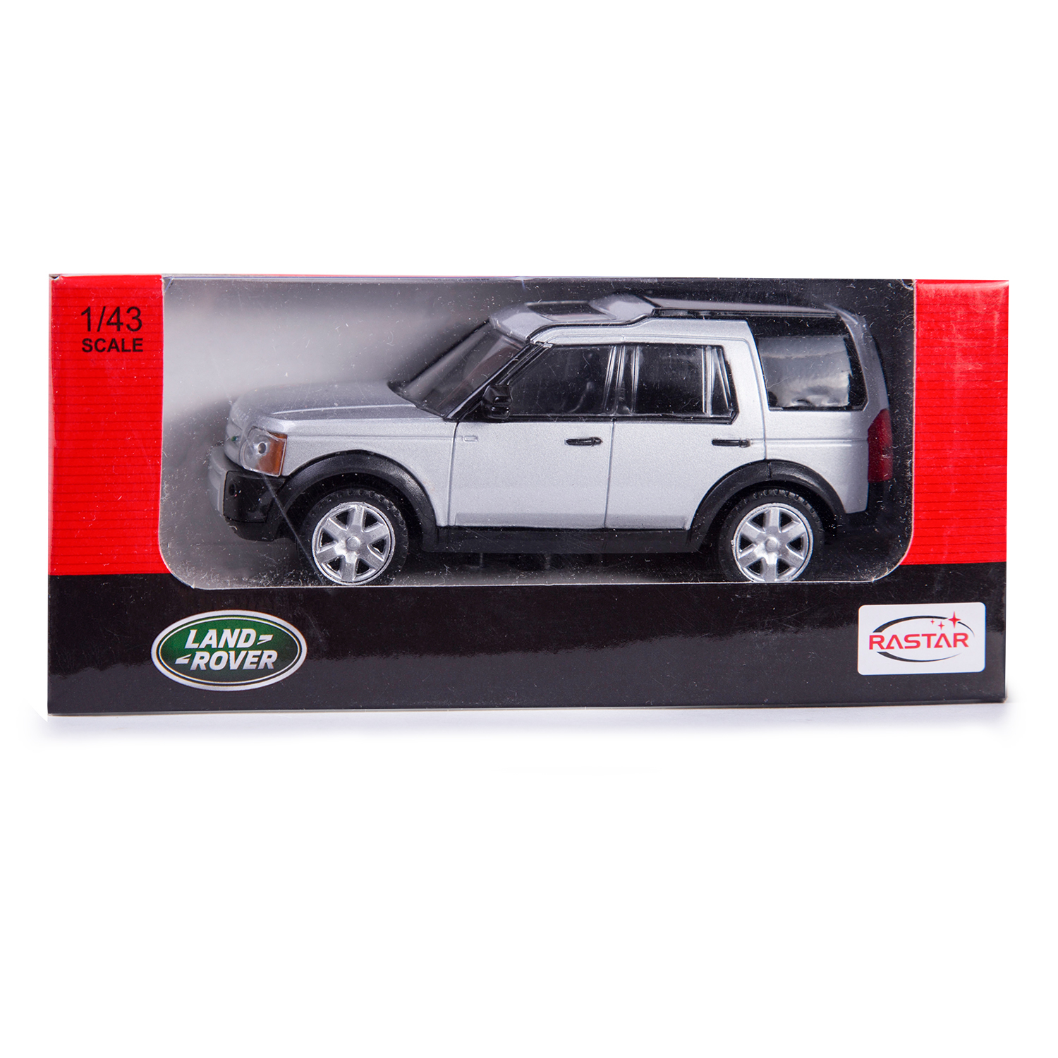 Автомобиль Rastar Land Rover 1:43 без механизмов серебряный 36700 - фото 3