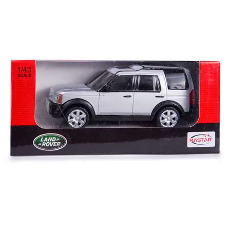 Машинка Rastar Land Rover 1:43 Серебряная