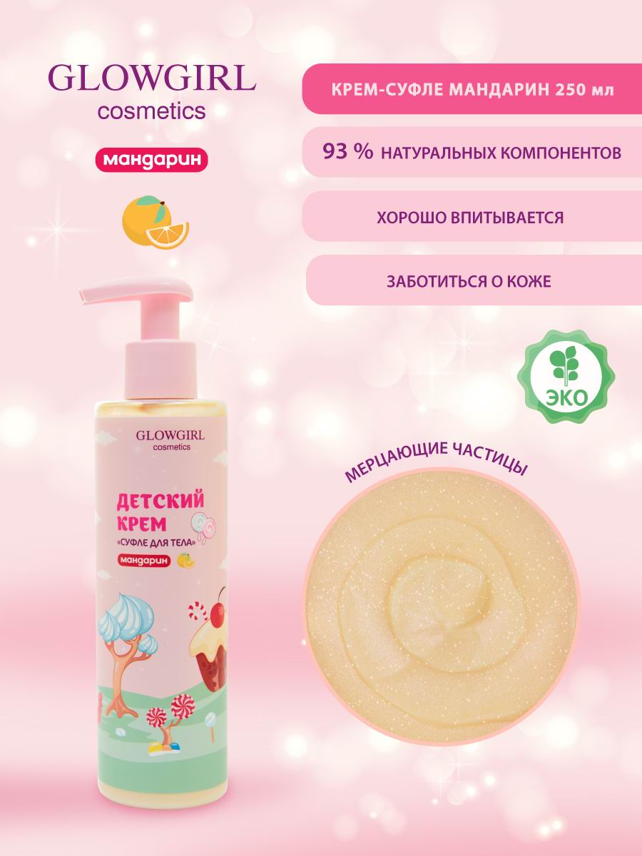 Набор детской косметики Glowgirl по уходу за телом Розовое Золото 5 предметов Эко продук. - фото 3