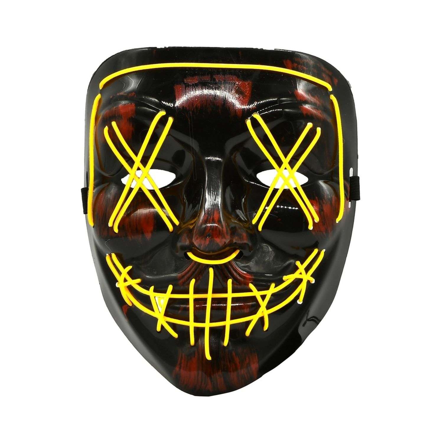 Неоновая маска Uniglodis жёлтый 05405926 - фото 1