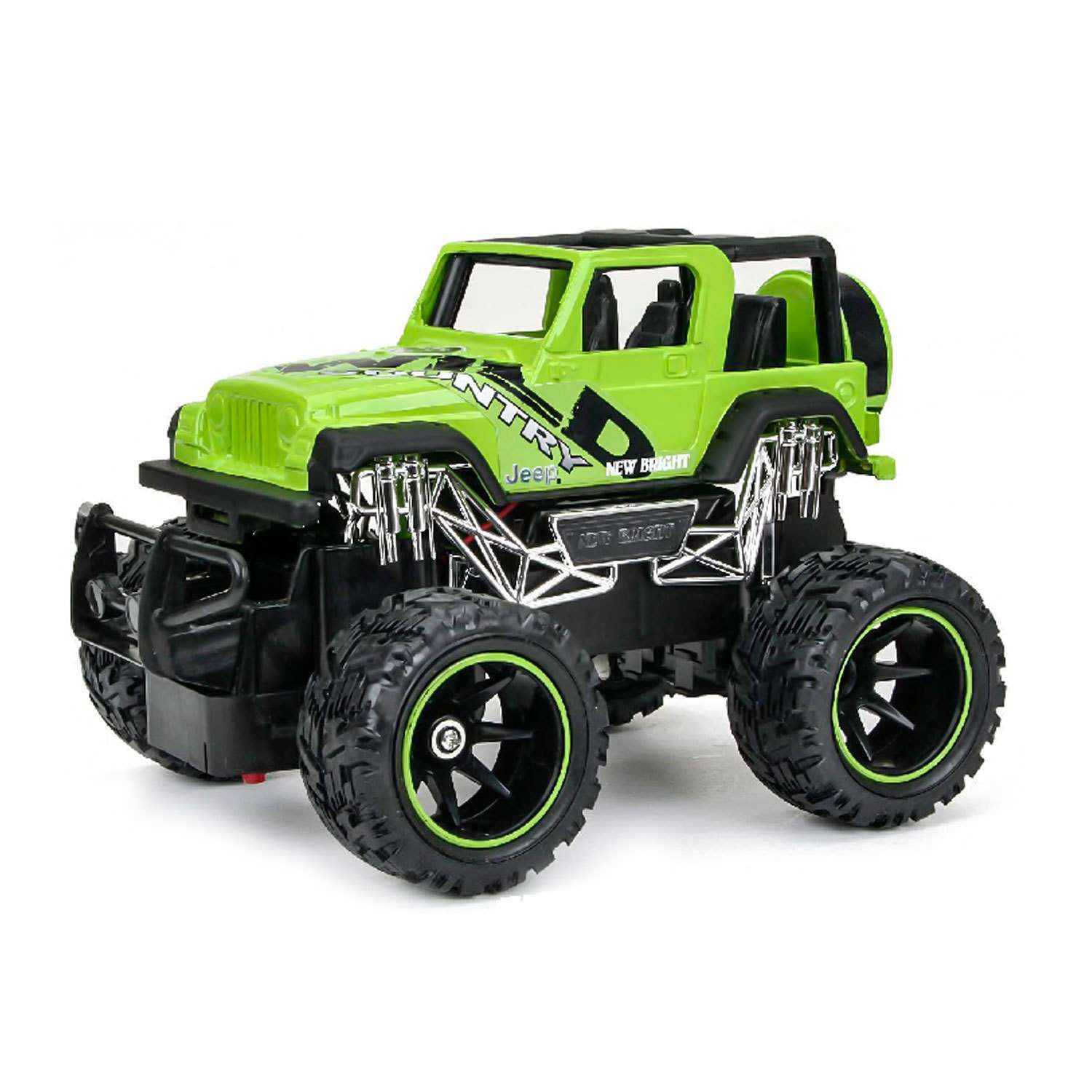 Машина р/у New Bright Jeep Wrangler (зелёный) 1:24 - фото 1