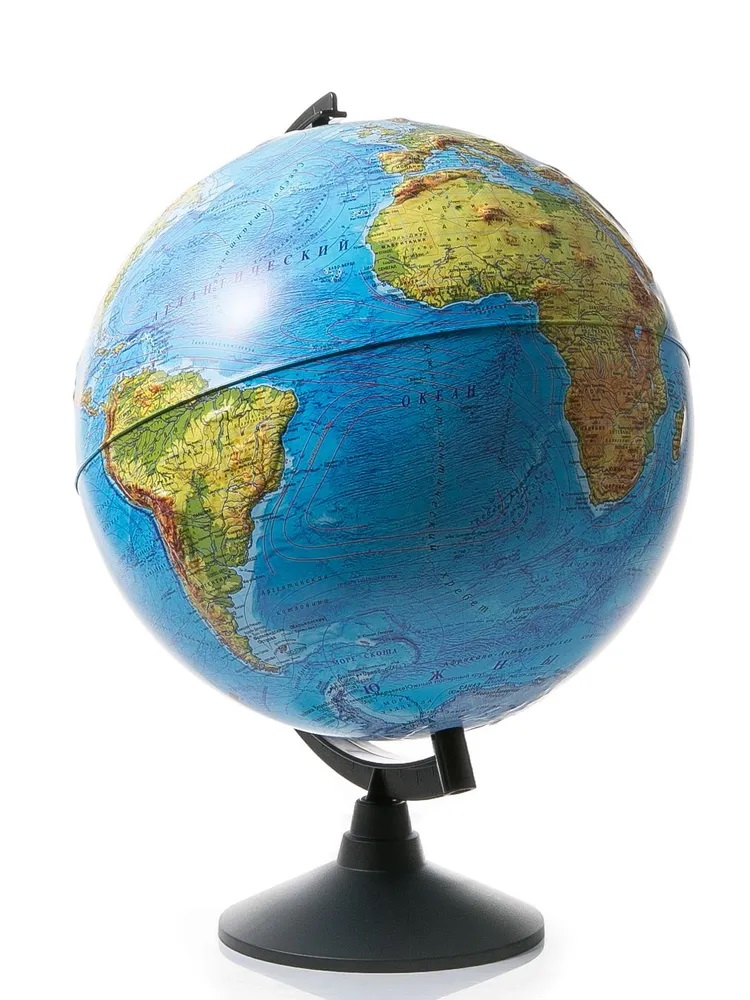 Глобус Globen Земли физический рельефный диаметр 32 см - фото 7