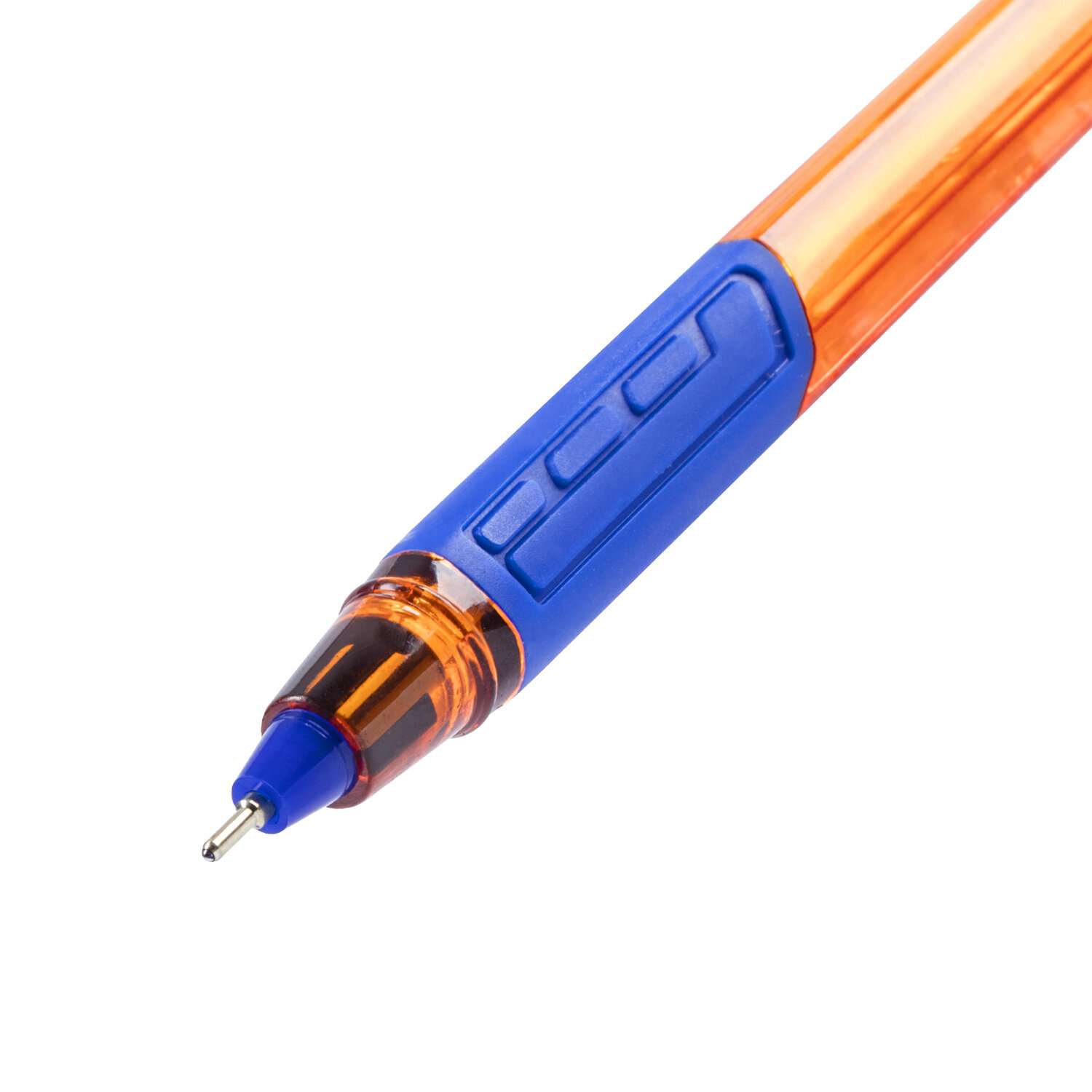 Ручка шариковая Brauberg масляная Extra Glide GT Tone Orange 12шт синяя - фото 7