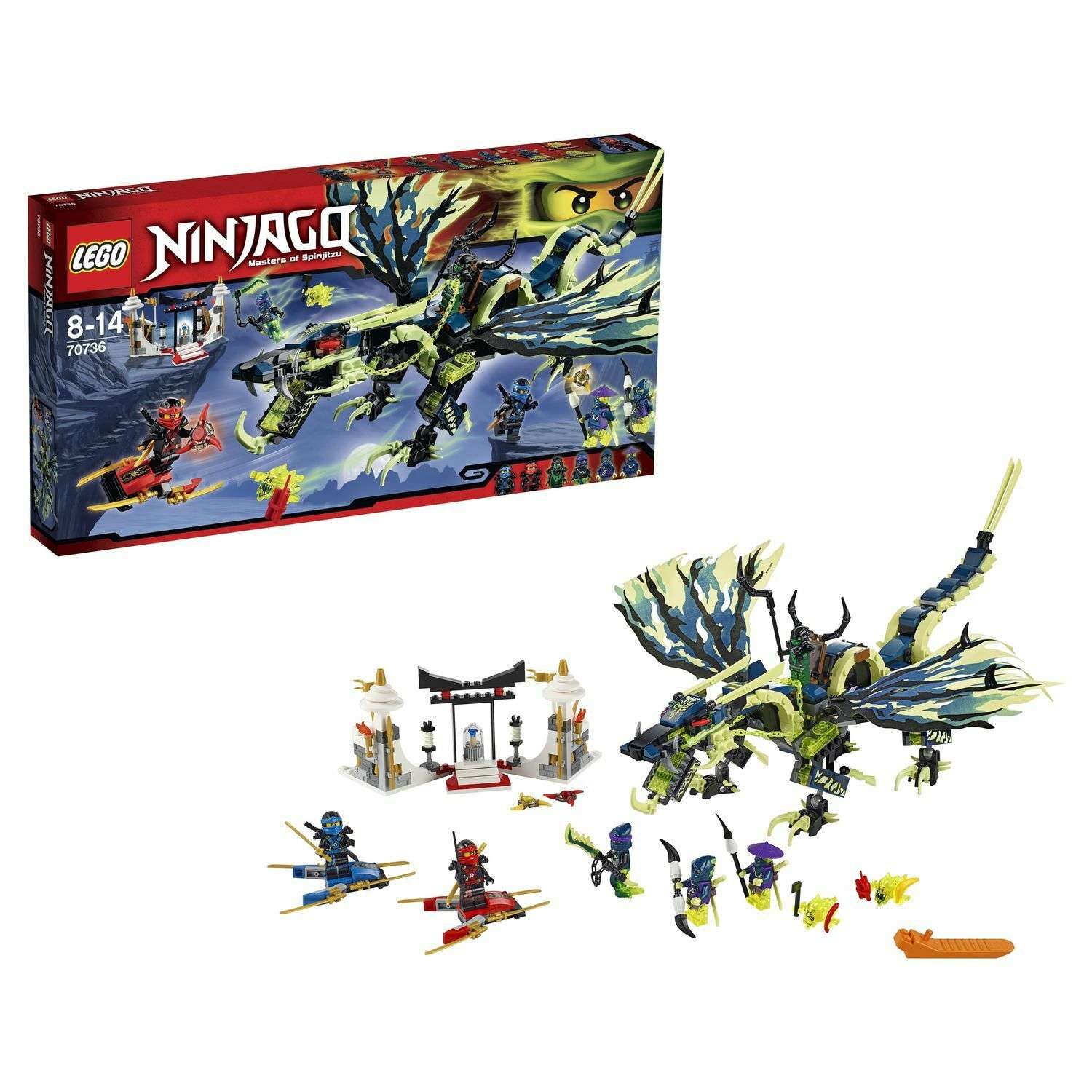 Конструктор LEGO Ninjago Атака Дракона Морро (70736) - фото 1