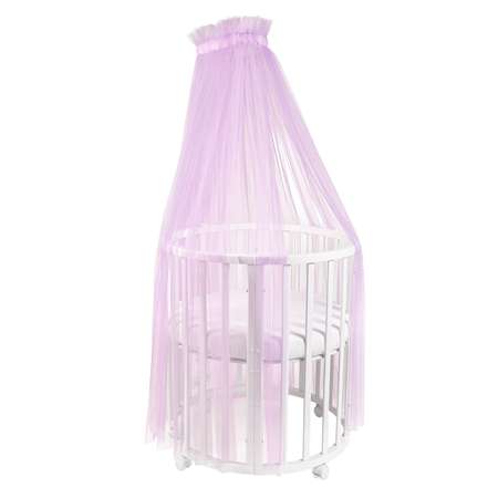 Балдахин Тутси для детской кроватки 170*600 см фиолетовый