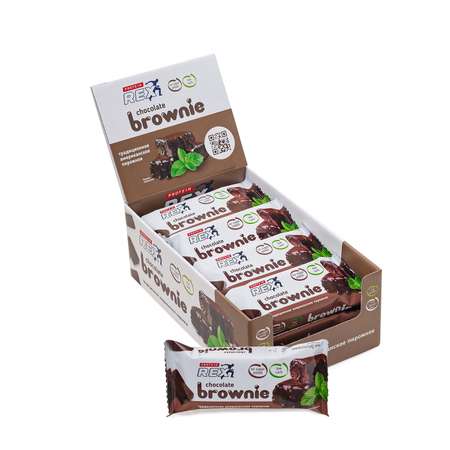 Печенье протеиновое ProteinRex Brownie классический 12шт