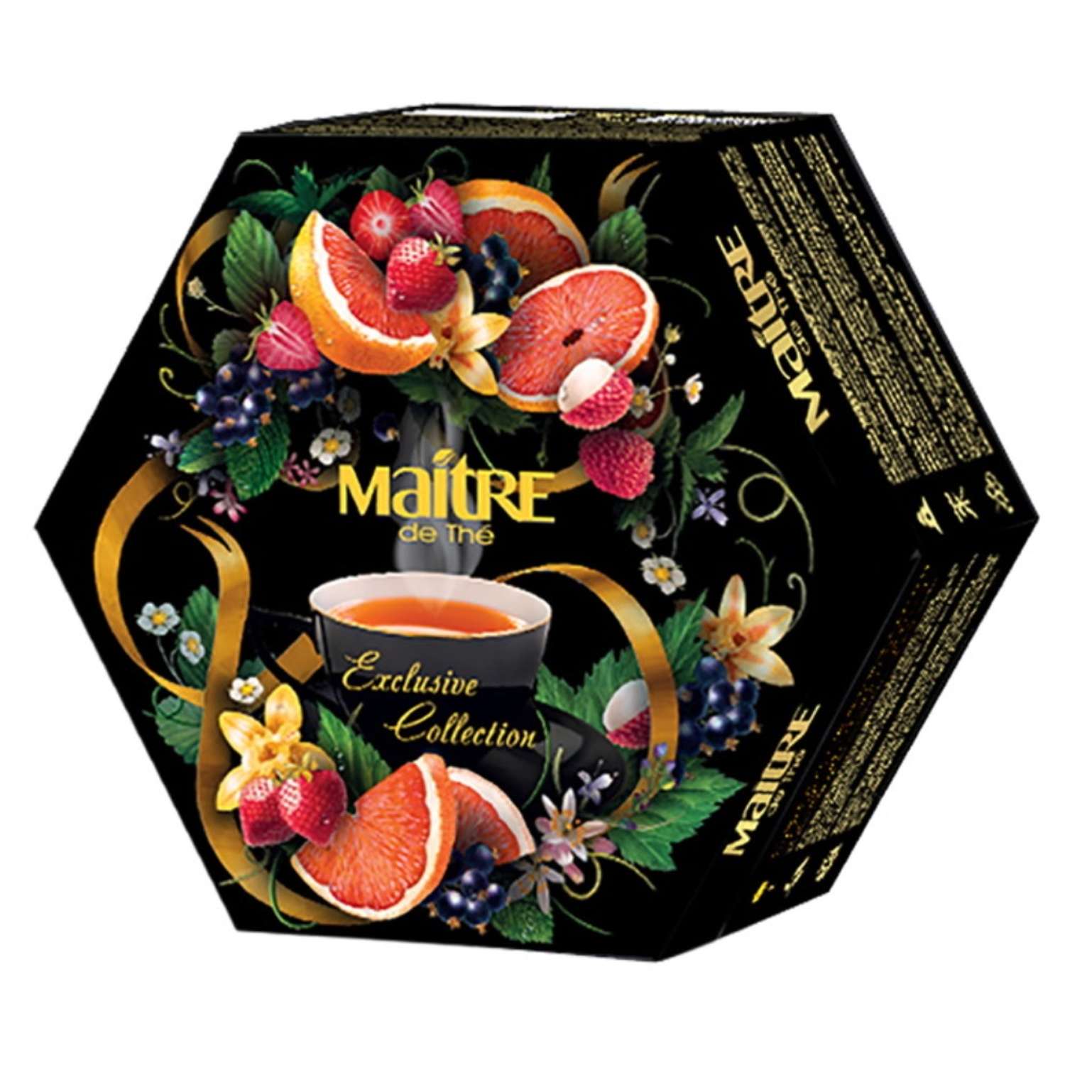 Набор чая Maitre de the Exclusive Collection Ассорти 60 пакетиков подарочный - фото 1