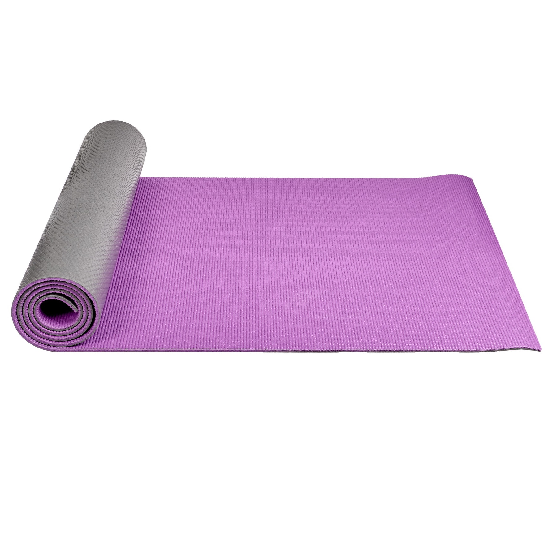 Коврик для йоги и фитнеса Bradex двухслойный фиолетовый 183х61 см с чехлом - фото 9