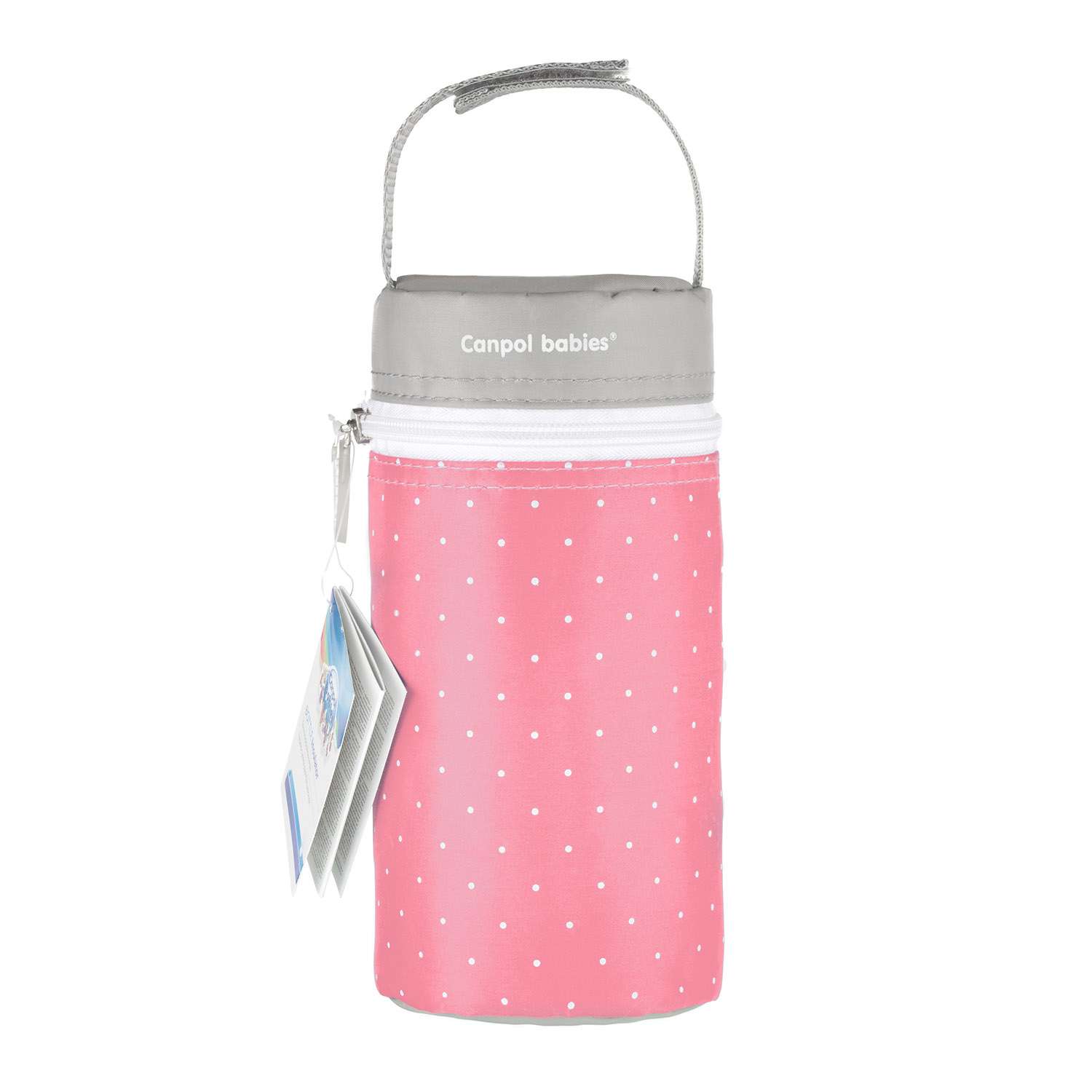 Термосумка для бутылочек Canpol Babies Серо-Розовая - фото 2