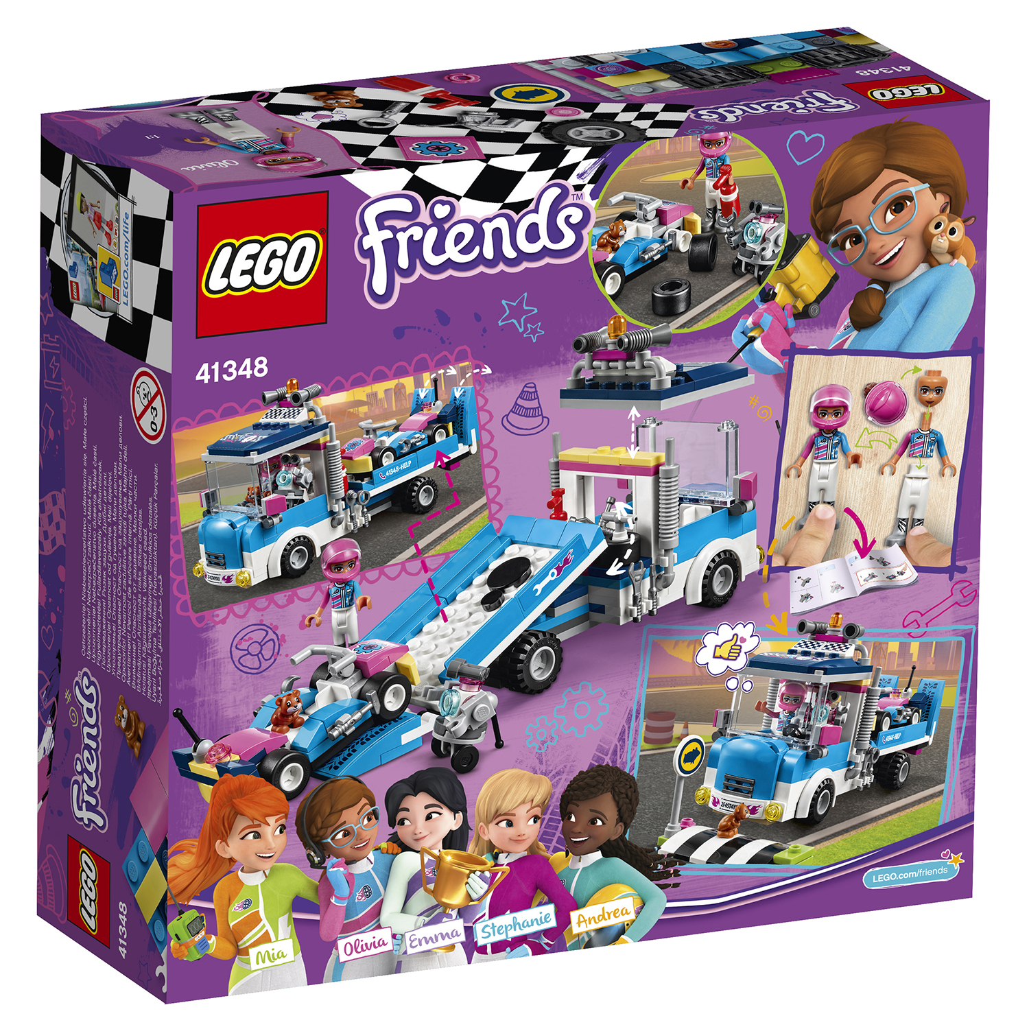 Конструктор LEGO Friends Грузовик техобслуживания 41348 - фото 3