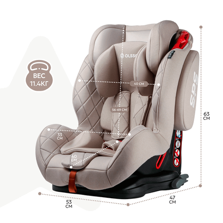 Автокресло Olsson Voyager Fix Beige Sport Isofix 1/2/3 (9-36 кг)