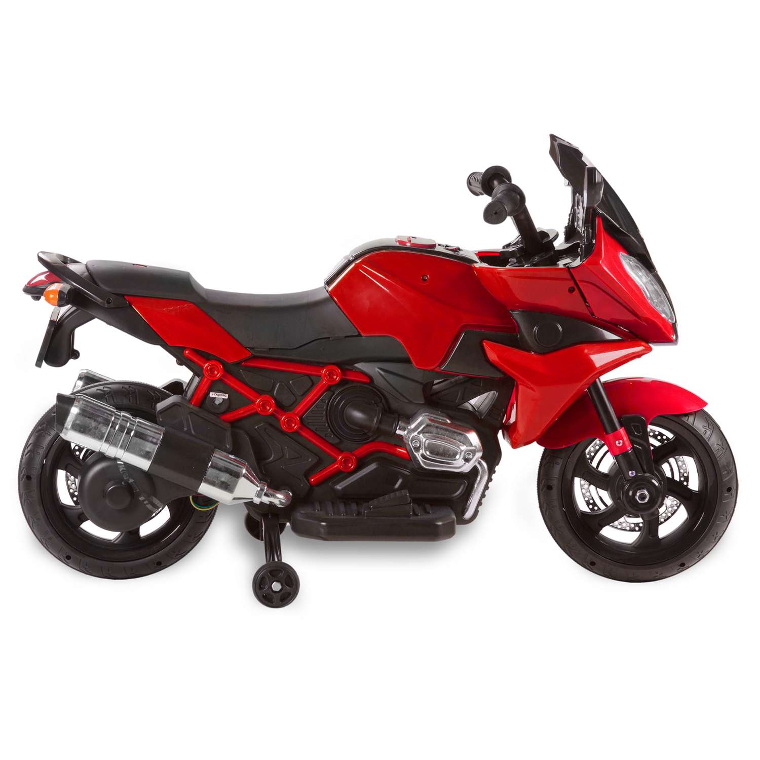 Мотоцикл BABY STYLE на аккумуляторе красный со светом - фото 3
