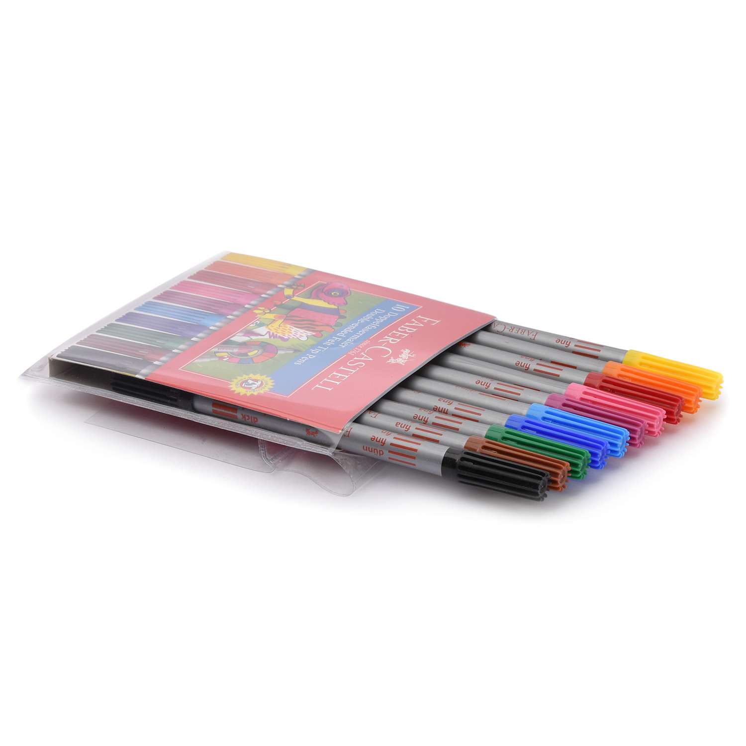 Фломастеры Faber Castell 2сторонние 10шт 151110 - фото 6