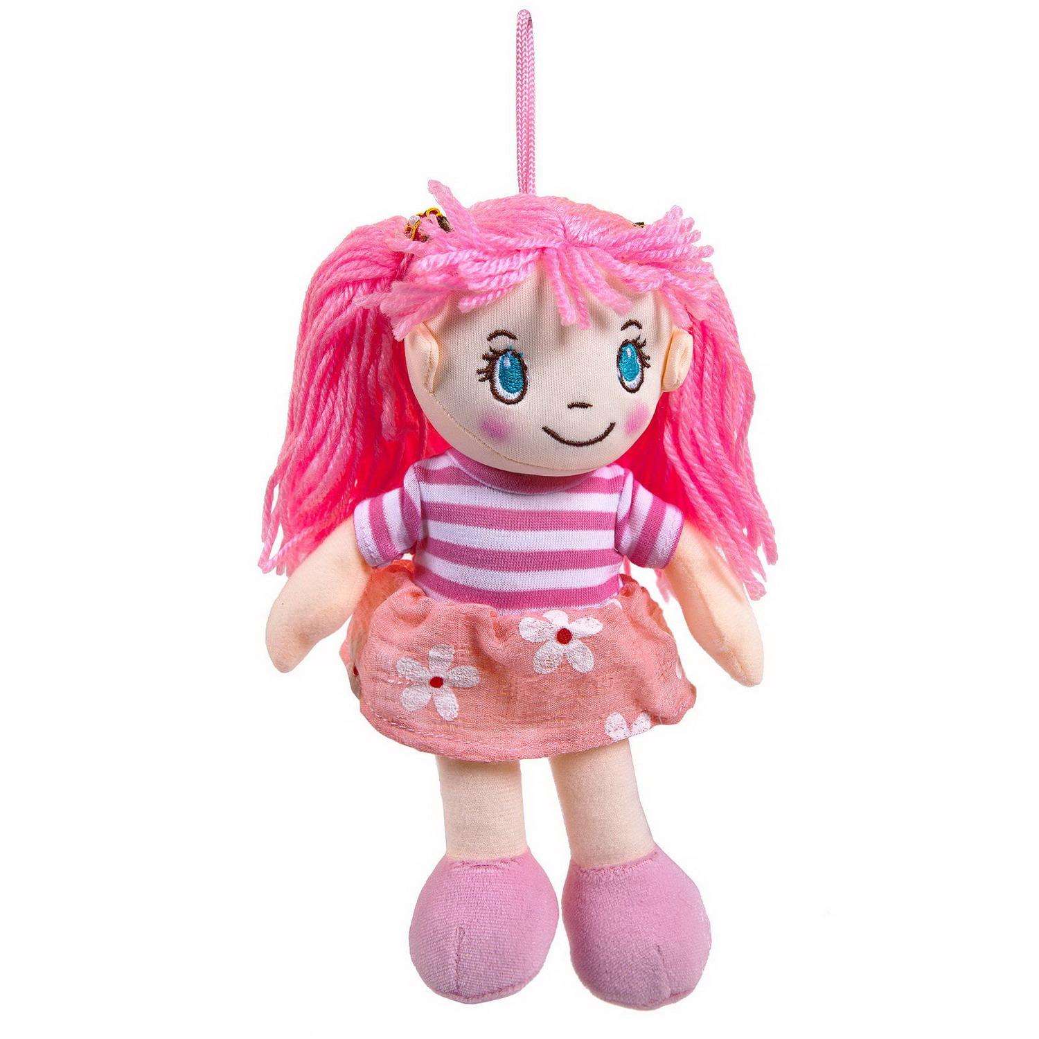 Кукла ABTOYS Мягкое сердце мягконабивная в розовом платье 20 см M6032 - фото 3