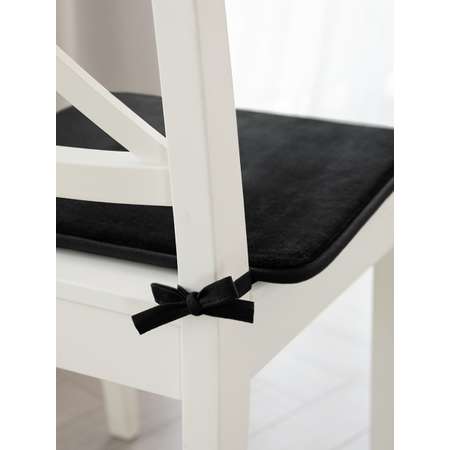 Подушка на стул DeNASTIA с эффектом памяти 42x42 см чёрный P111174