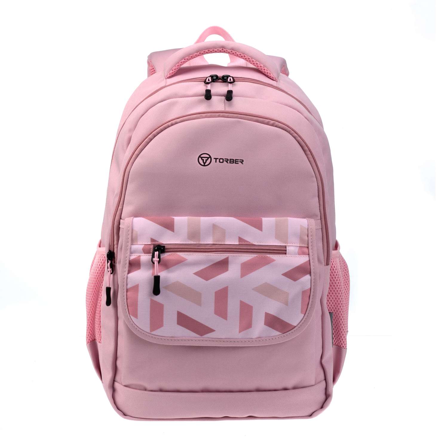 Рюкзак TORBER CLASS X розовый с орнаментом - фото 1