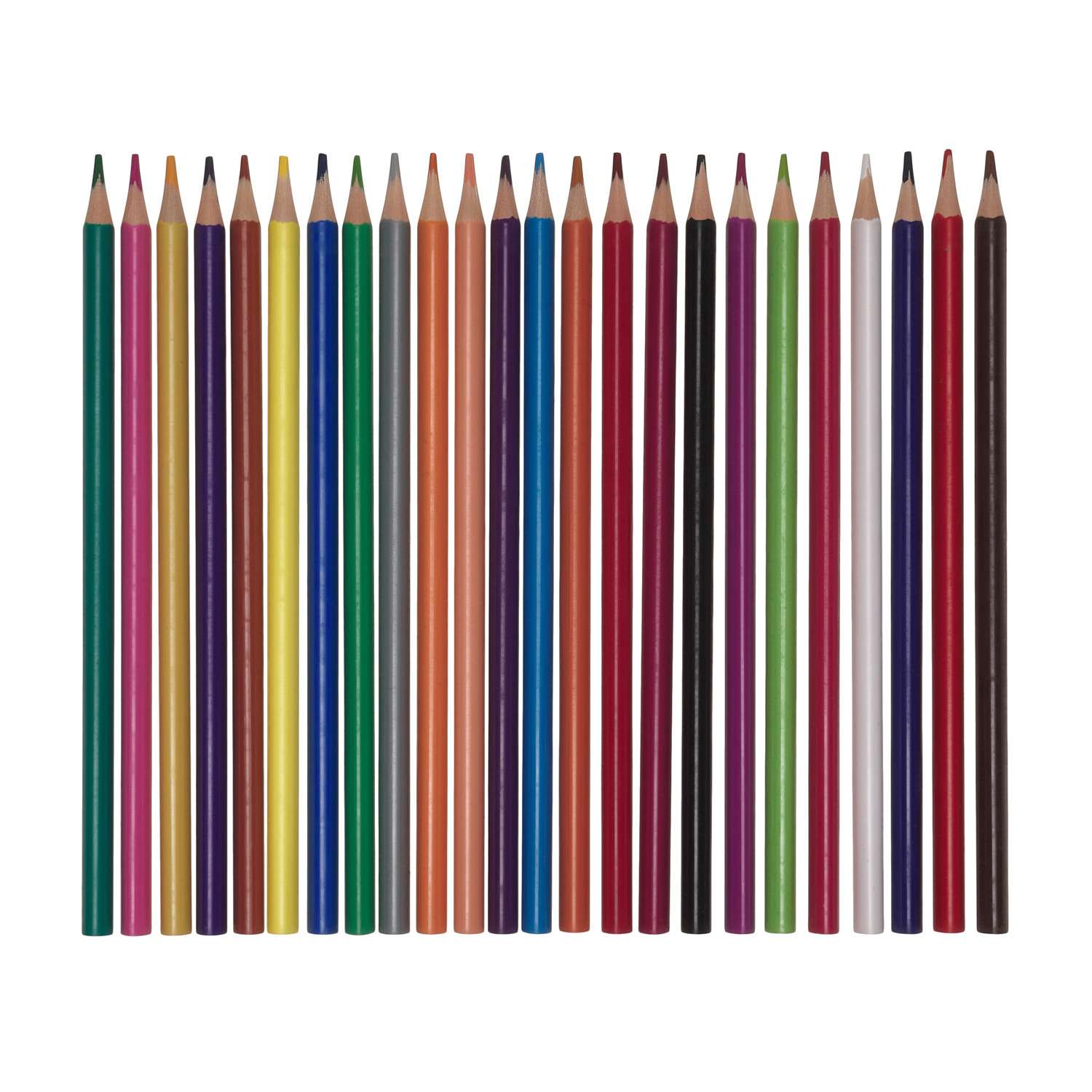 Карандаши цветные Bruno Visconti FunColor 24 цвета в тубусе с точилкой - фото 5
