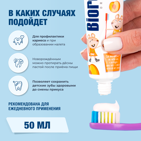 Зубная паста Biorepair Kids с персиком