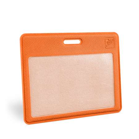 Бейдж-чехол Flexpocket горизонтальный оранжевый