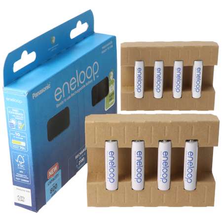 Aккумуляторы Panasonic eneloop AAA 800mAh 8шт BK-4MCDE/8BE