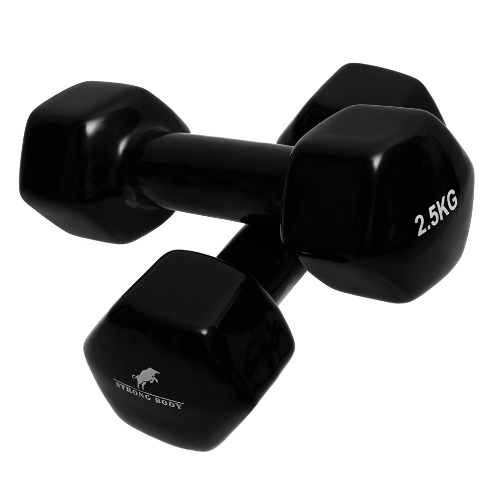 Гантели виниловые STRONG BODY 2.5 кг 2 шт - фото 4