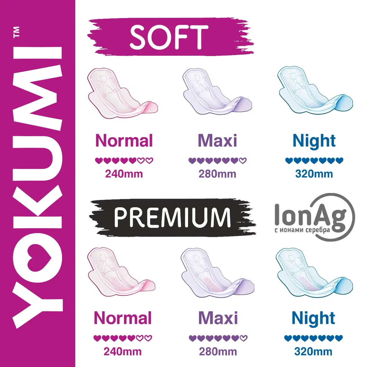 Прокладки женские YOKUMI Premium Ultra Normal 10 шт*2 - фото 9