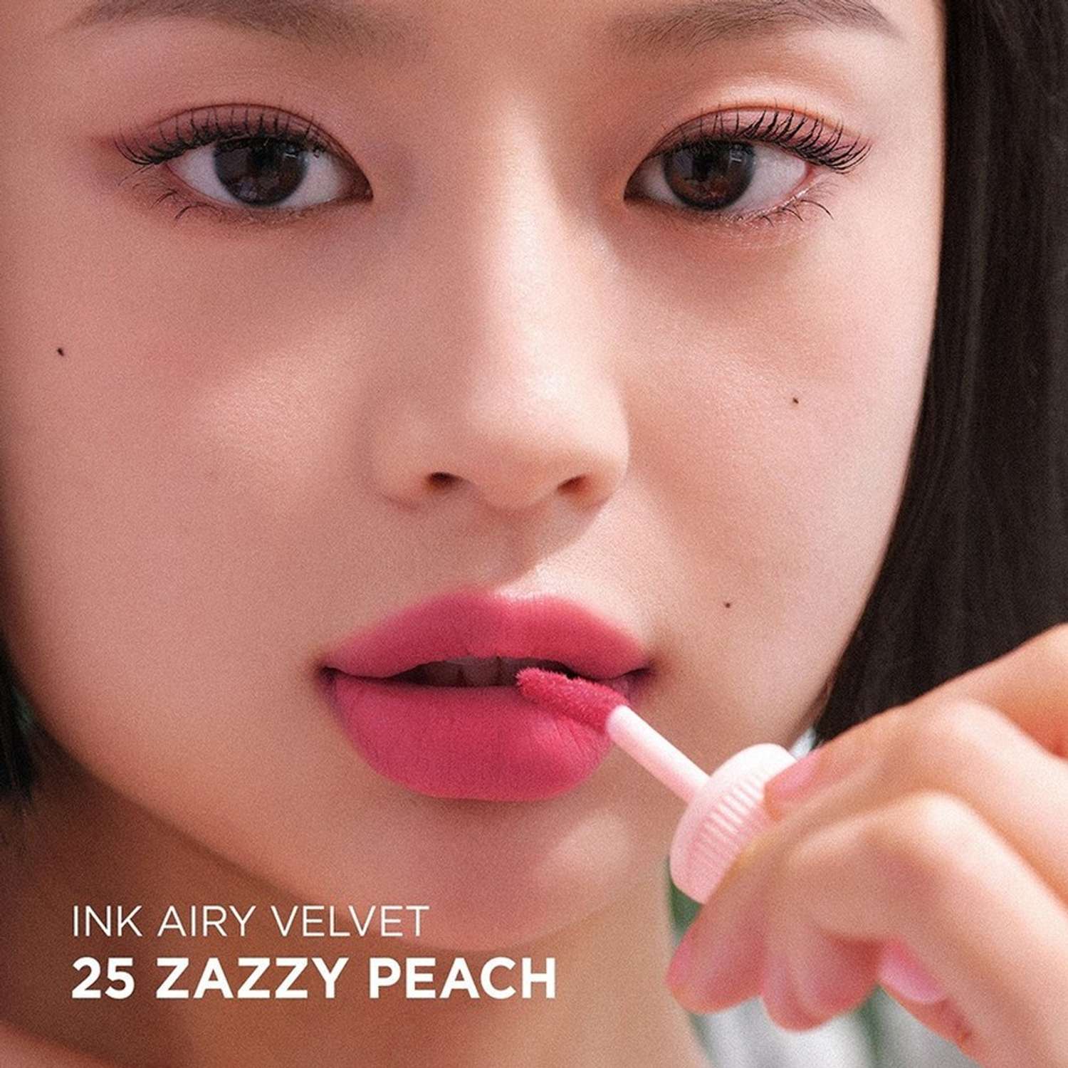 Помада для губ Peripera Ink airy velvet жидкая тон 25 zazzy peach - фото 5