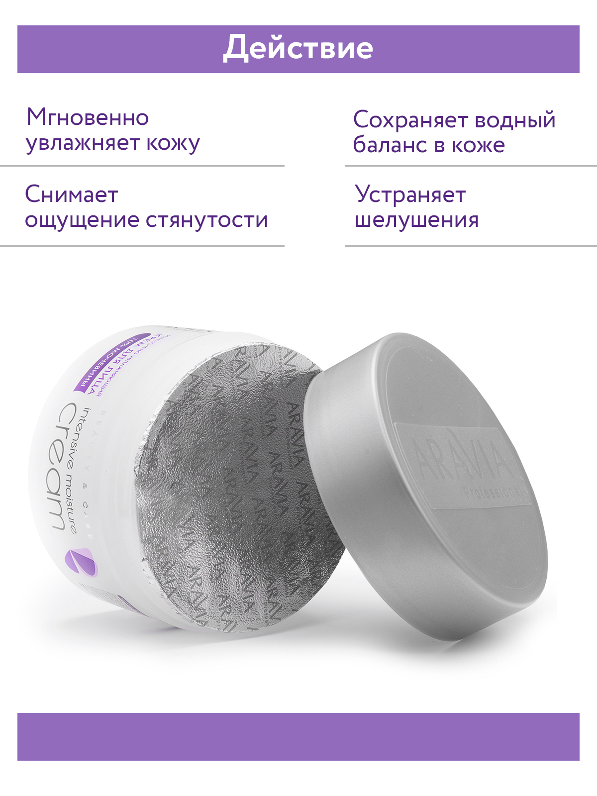 Крем для лица ARAVIA Professional интенсивно увлажняющий с мочевиной Intensive Moisture Cream 150 мл - фото 5