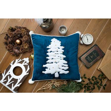 Чехол для подушки Arya Home Collection 45x45 Tree Синий