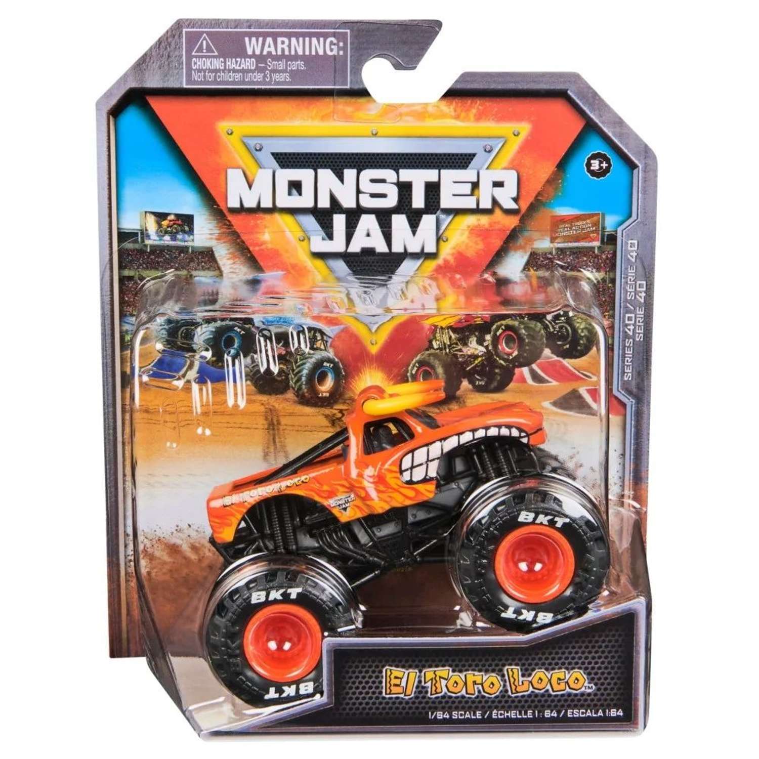 Монстр-трак Monster Jam 1:64 El Toro Loco 1:64 оранжевый 6044941 - фото 4