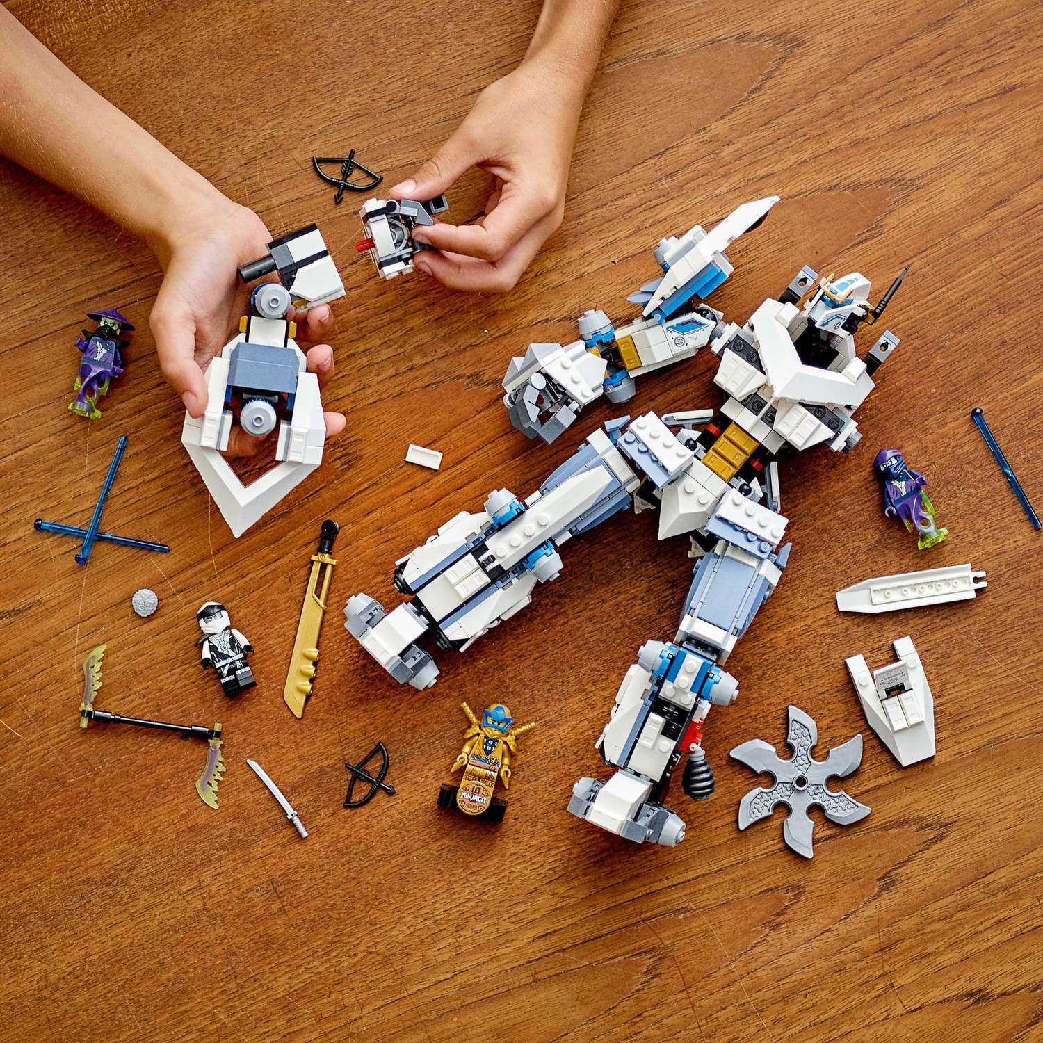Конструктор LEGO Ninjago Битва с роботом Зейна 71738 - фото 8