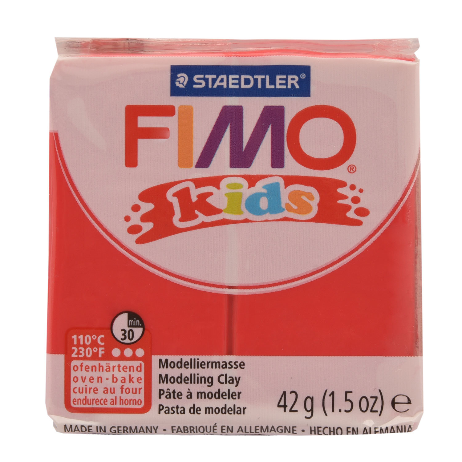 Глина полимерная Staedtler Fimo 42г Красная - фото 1