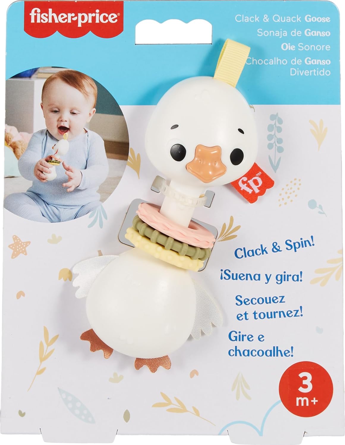 Игрушка Fisher Price Clack and Quack Goose HRB22 - фото 4