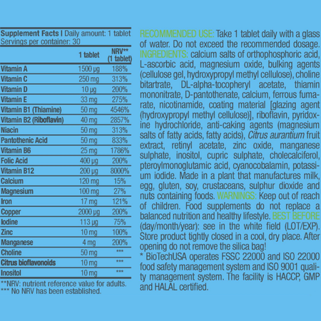 Витаминный комплекс BiotechUSA Vitabolic 30 таблеток