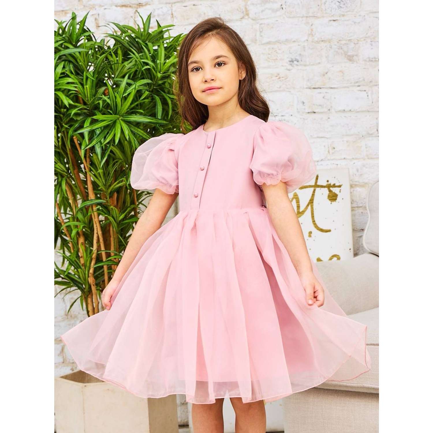Платье Sofisha kids Plat.organza.pink - фото 2
