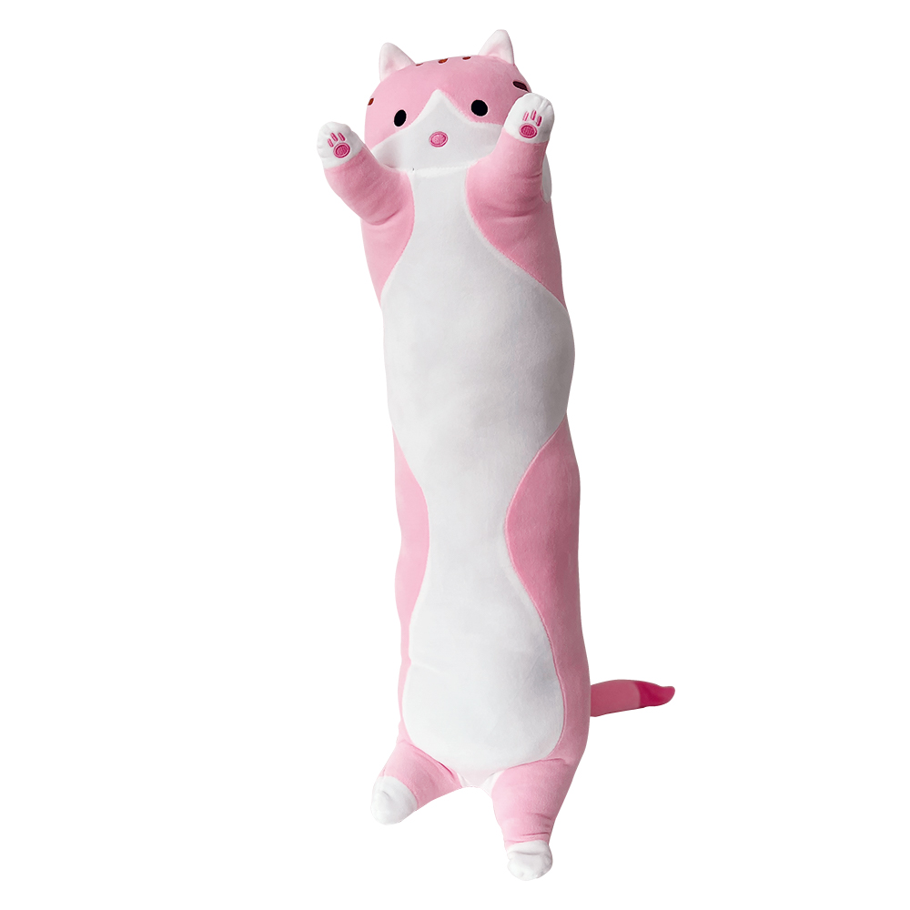 Игрушка-обнимашка Territory кот Батон антистресс розовый 90 см - фото 6