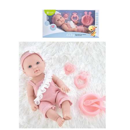Кукла-пупс Junfa Pure Baby в розовом 30 см