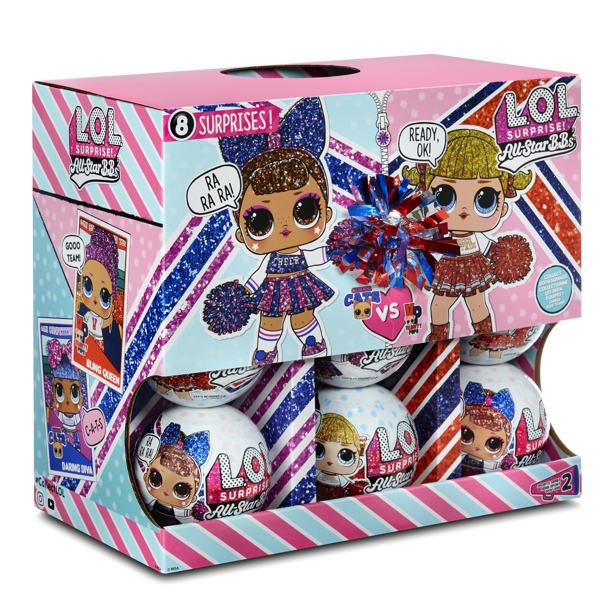 Игрушка в шаре L.O.L. Surprise Surprise All Star Sports Series 2 Cheer в непрозрачной упаковке (Сюрприз) 570363XX1E7CRF 570363XX1E7CRF - фото 13