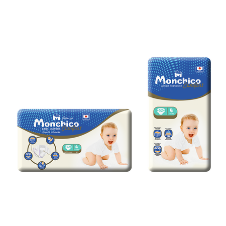 Детские подгузники Monchico Comfort 7-14 кг 1 упаковка