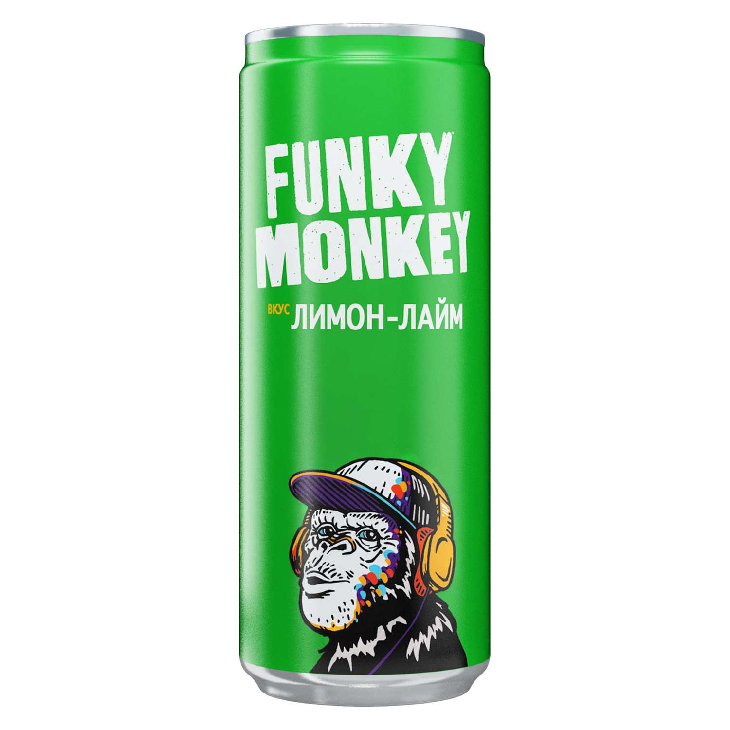 Газированный напиток FUNKY MONKEY Limon lime 0.33 - 12 шт. - фото 2