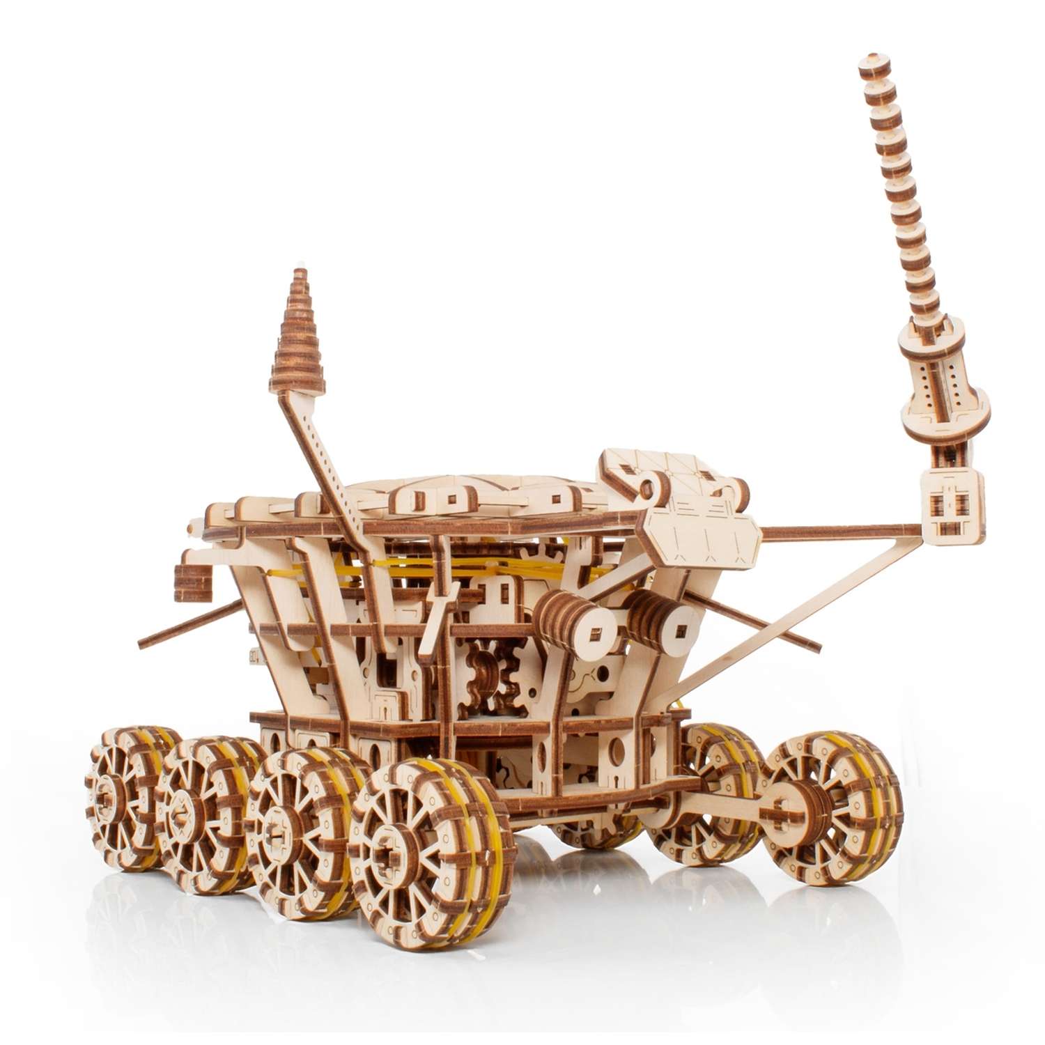 Сборная модель Eco Wood Art Робот Луноход - фото 6