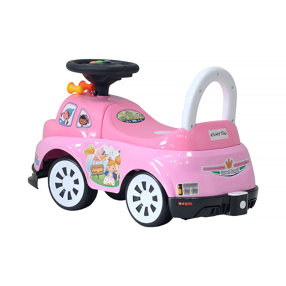 Детская каталка EVERFLO Happy car ЕС-910 pink - фото 3