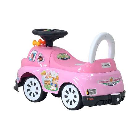 Детская каталка EVERFLO Happy car ЕС-910 pink