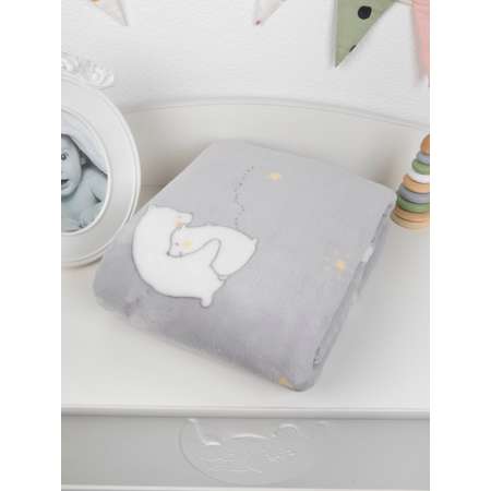 Плед для новорожденных Baby Nice MICRO FLANNEL Мишутка 75х100