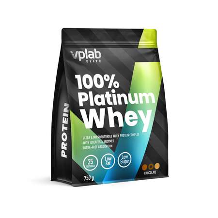 Протеин VPLAB Platinum Whey 100% шоколад 750г