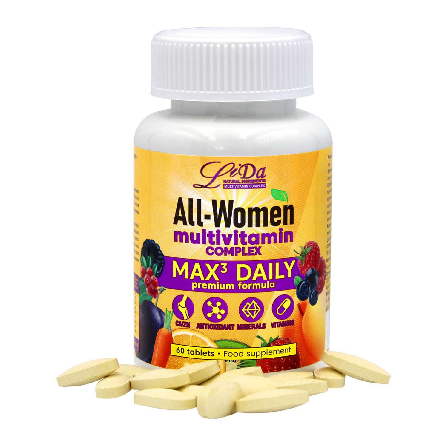 Мультивитаминный комплекс Li Da ALL-Women 60 таблеток - фото 4