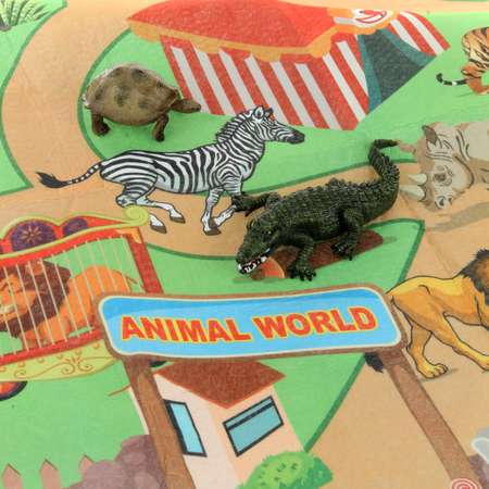 Фигурки животных Veld Co Зоопарк в ящике с ручкой