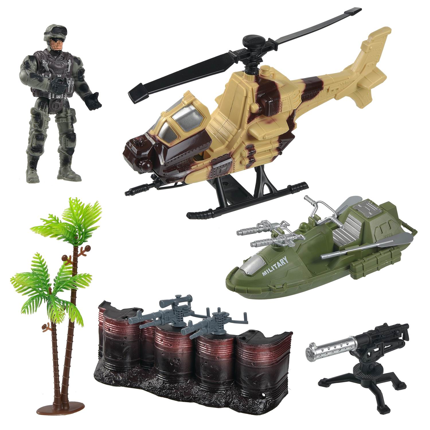 Игровой набор Боевая сила Abtoys Военная техника с фигуркой и аксессуарами - фото 7