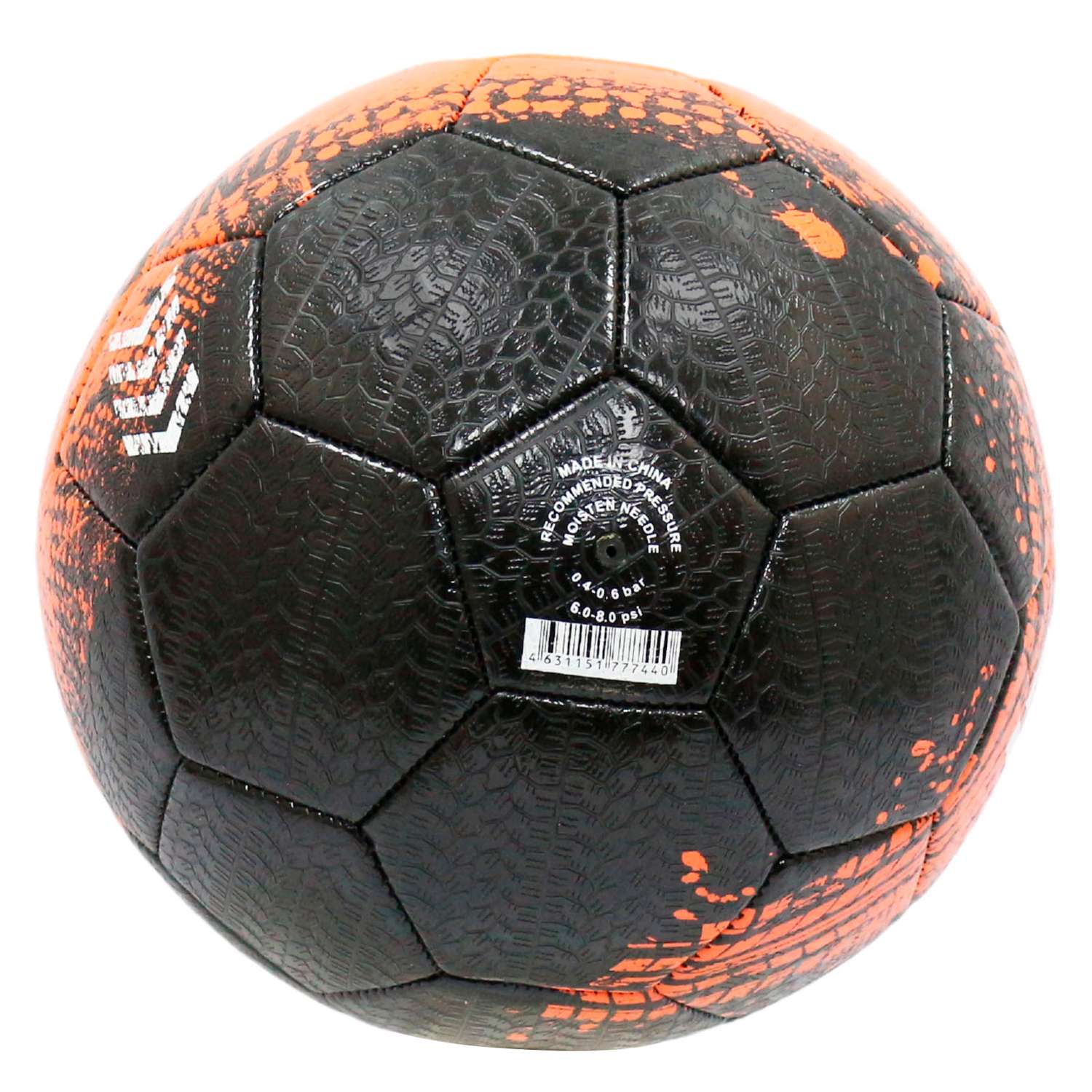 Мяч футбольный InGame UNDERGROUND №5 черно-оранжевый - фото 3