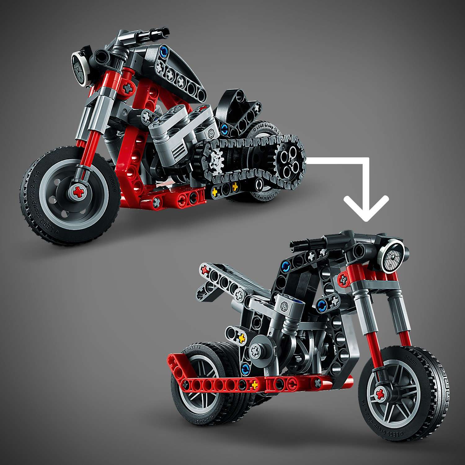 Конструктор LEGO Technic Мотоцикл 42132 - фото 4